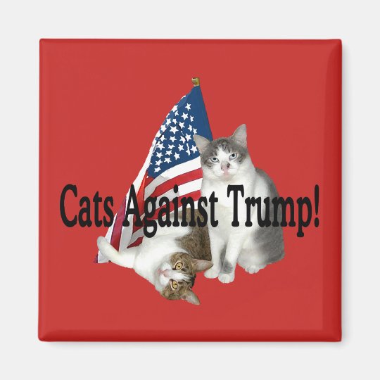 "Cats Against Trump" Magnet | Zazzle.com