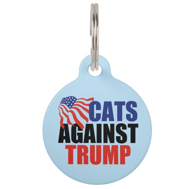 Cats Against Trump Pet ID Tag (Front)