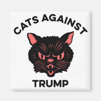Cats Against Trump Political Protest Magnet