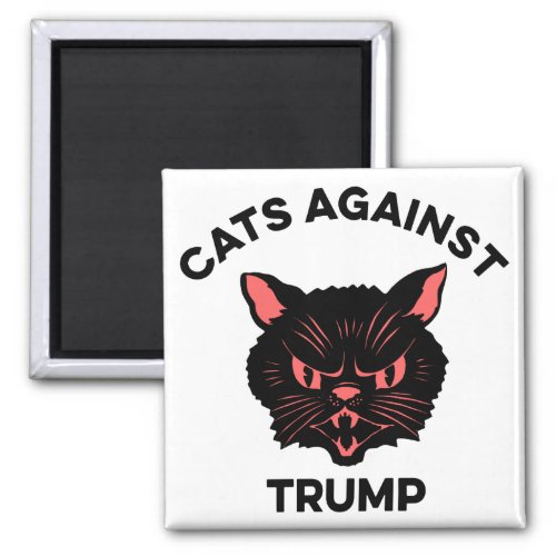 Cats Against Trump Political Protest Magnet