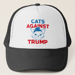 Cats Against Trump Trucker Hat