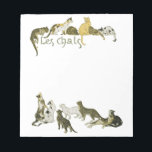 Cats, Alexandre Steinlen Notepad<br><div class="desc">*As for this item, you can customize the background color freely. Théophile Alexandre Steinlen, frequently referred to as just Steinlen (November 10, 1859 – December 13, 1923), was a Swiss-born French Art Nouveau painter and printmaker. In addition to paintings and drawings, he also did sculpture on a limited basis, most notably figures of cats that he...</div>