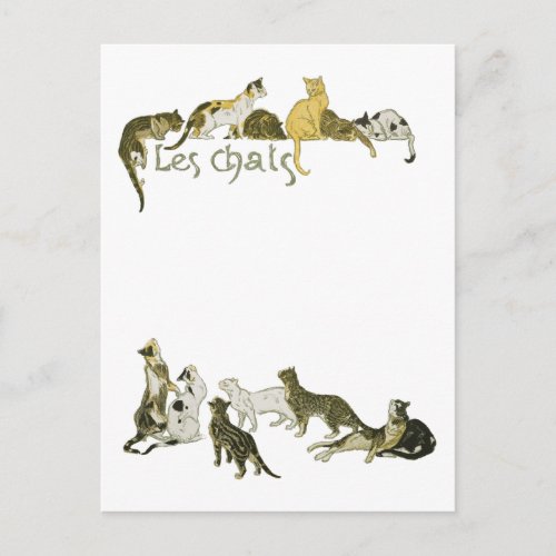 Cats Alexandre Steinlen Postcard