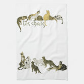 Cats on Countertops - Funny Kitchen Towel