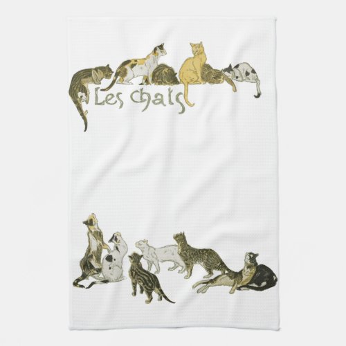 Cats Alexandre Steinlen Towel