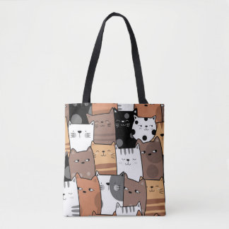 Cats All Over Tote bag