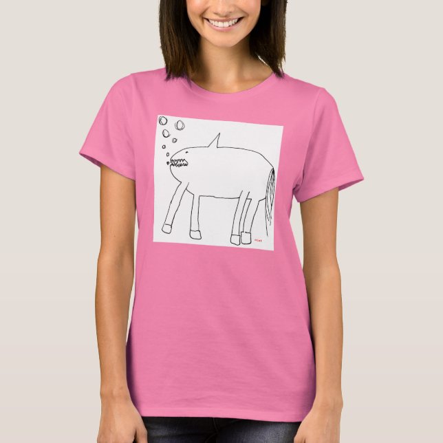 Cat's Amazing Shark Horse T-Shirt (Front)