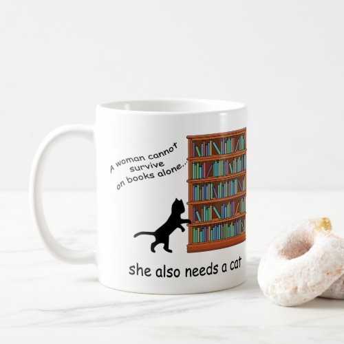 Cats and Books Coffee Mug