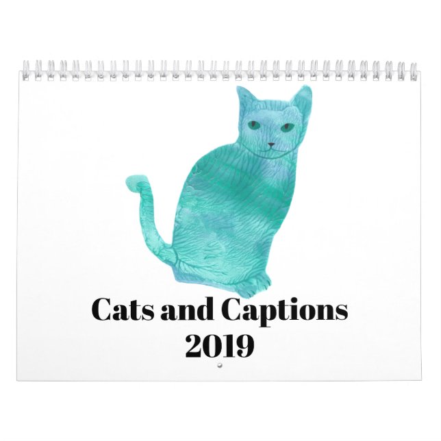 Cats and Captions Fun Humor Calendar 2019 (Cover)