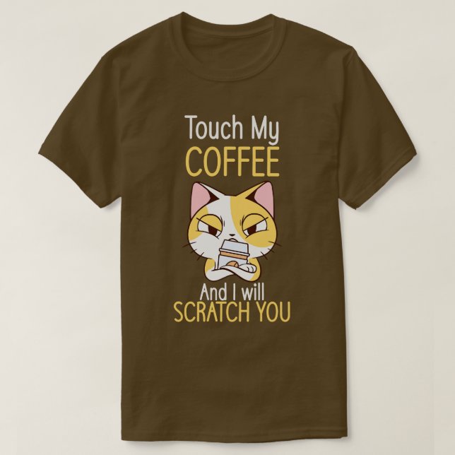 Cats And Coffee Cat Lover Coffee Lover  T-Shirt (Design Front)