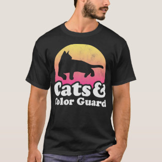 Cats and Color Guard Gift T-Shirt