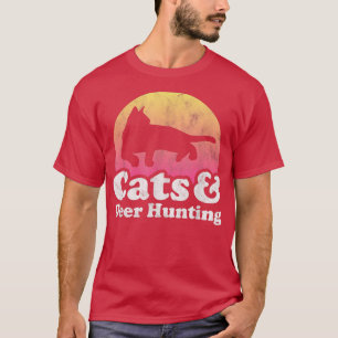 Cats and Deer Hunting Men's or Women's Cat  T-Shirt