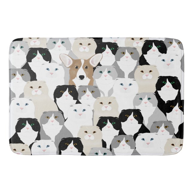 Cats and Dog Bathmat (Front)