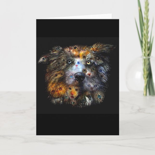 Cats and Dog Greeting Card (Front)