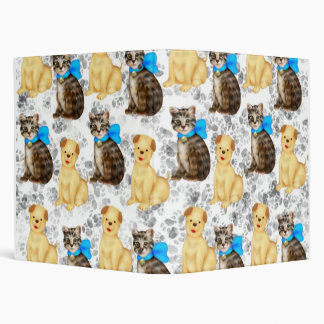 cats and dogs 3 ring binder