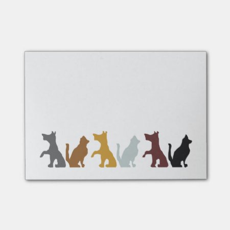 Cats And Dogs Cartoon Pattern Post-it Notes