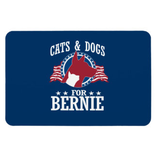 CATS AND DOGS FOR BERNIE SANDERS MAGNET