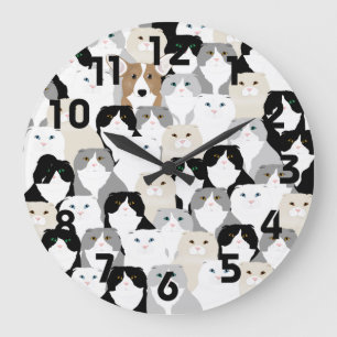 Cats and Dogs Wall Clock