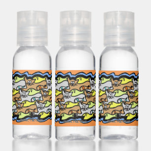 Cats and Fish Cartoon Travel Bottle Set Hand Sanitizer