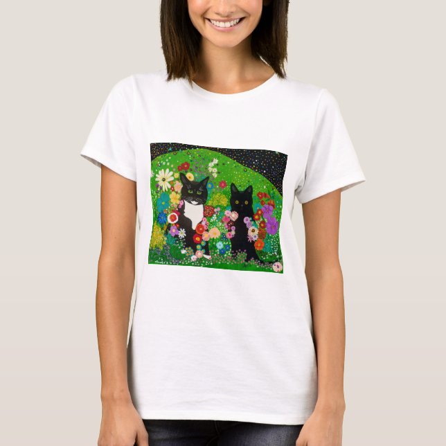 Cats and Flower Tee (Front)