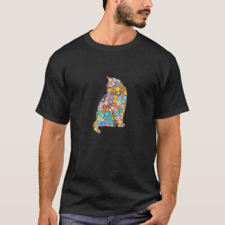 Cats And Flowers Mens Or Womens Sweet Kitten Owner T-Shirt