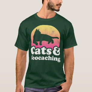 Cats and Geocaching Gift T-Shirt