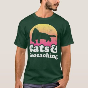 Cats and Geocaching Gift  T-Shirt