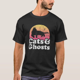 Cats and Ghosts Men s or Women s Cat and Ghost Swe T-Shirt