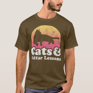 Cats and Guitar Lessons Cat and Guitar Lesson T-Shirt