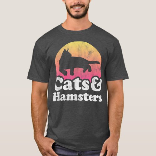 Cats and Hamsters Men Women Boys or Girls Hamster  T_Shirt