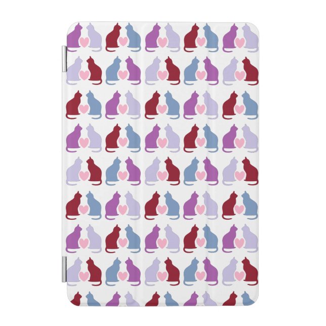 Cats and Hearts iPad Mini Cover (Front)