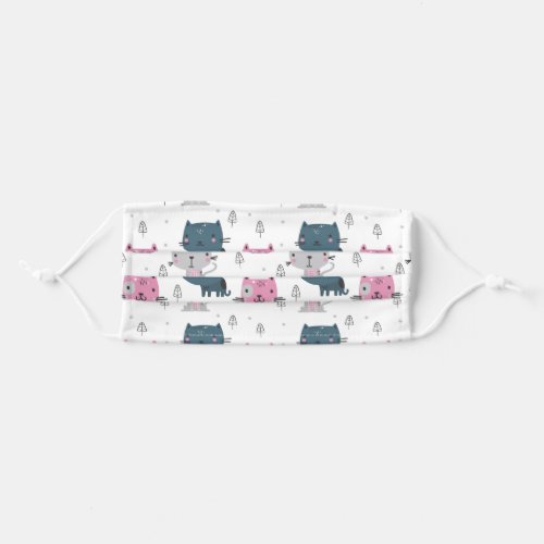 Cats And Kittens Adult Cloth Face Mask