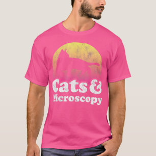 Cats and Microscopy Mens or Womens Cat and Microsc T-Shirt