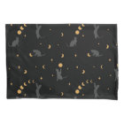 Cats and Moon Phases Pillowcase