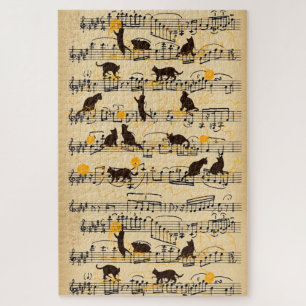cats and music jigsaw puzzle