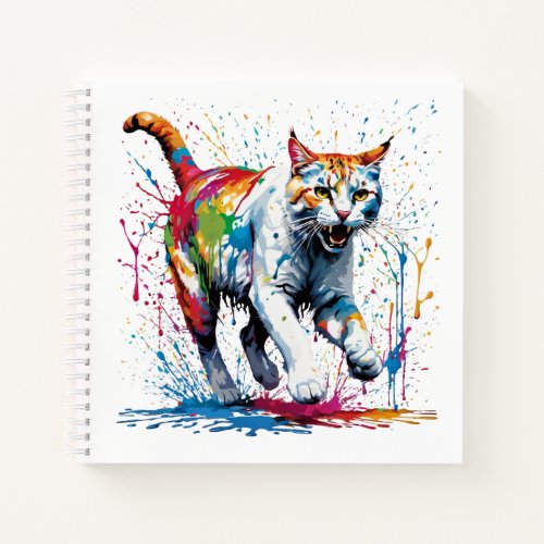 Cats and Paint Notebook