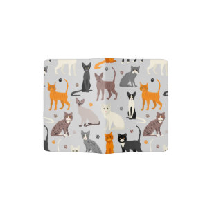 Cats and Paw Prints Passport Holder