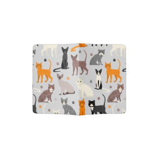 Cats and Paw Prints Passport Holder