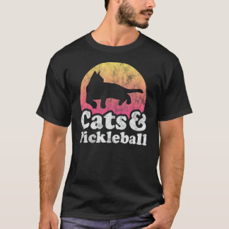 Cats and Pickleball Men's or Women's Cat T-Shirt