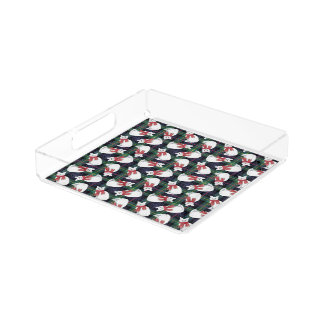 Cats and Plaid Acrylic Tray
