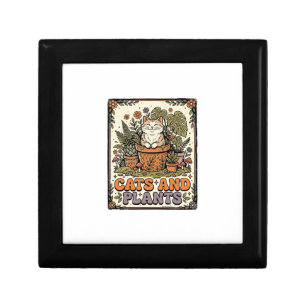 Cats And Plants Cat Plants Cottagecore Vintage Gift Box