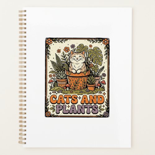 Cats And Plants Cat Plants Cottagecore Vintage Planner