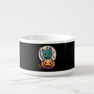 Cats and Pumpkins for a Happy Halloween! Bowl