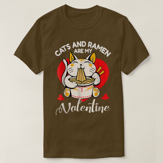 Cats and Ramen  T-Shirt (Design Front)