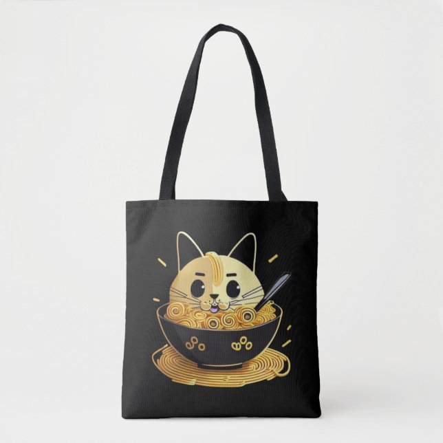 Cats and Ramen Tote Bag (Front)