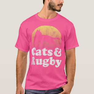 Cats and Rugby Men's or Women's Cat T-Shirt