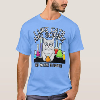 Cats And Science Shirt, Cat Lover Tshirt, Cat Tee, T-Shirt