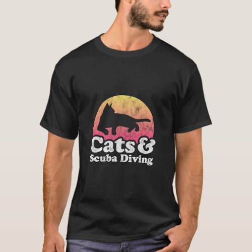 Cats And Scuba Diving S Or S Cat And Scuba Diver T_Shirt