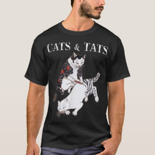 Cats and Tats  cat tattoo lover tee shirt Cats & T