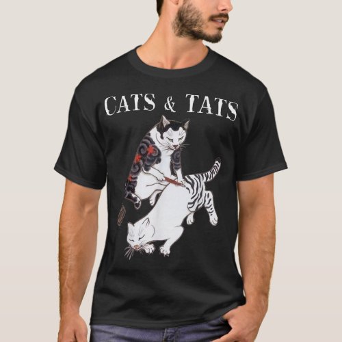 Cats and Tats  cat tattoo lover tee shirt Cats  T